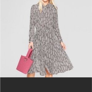 Who what wear long sleeve button down dress size large